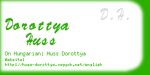 dorottya huss business card